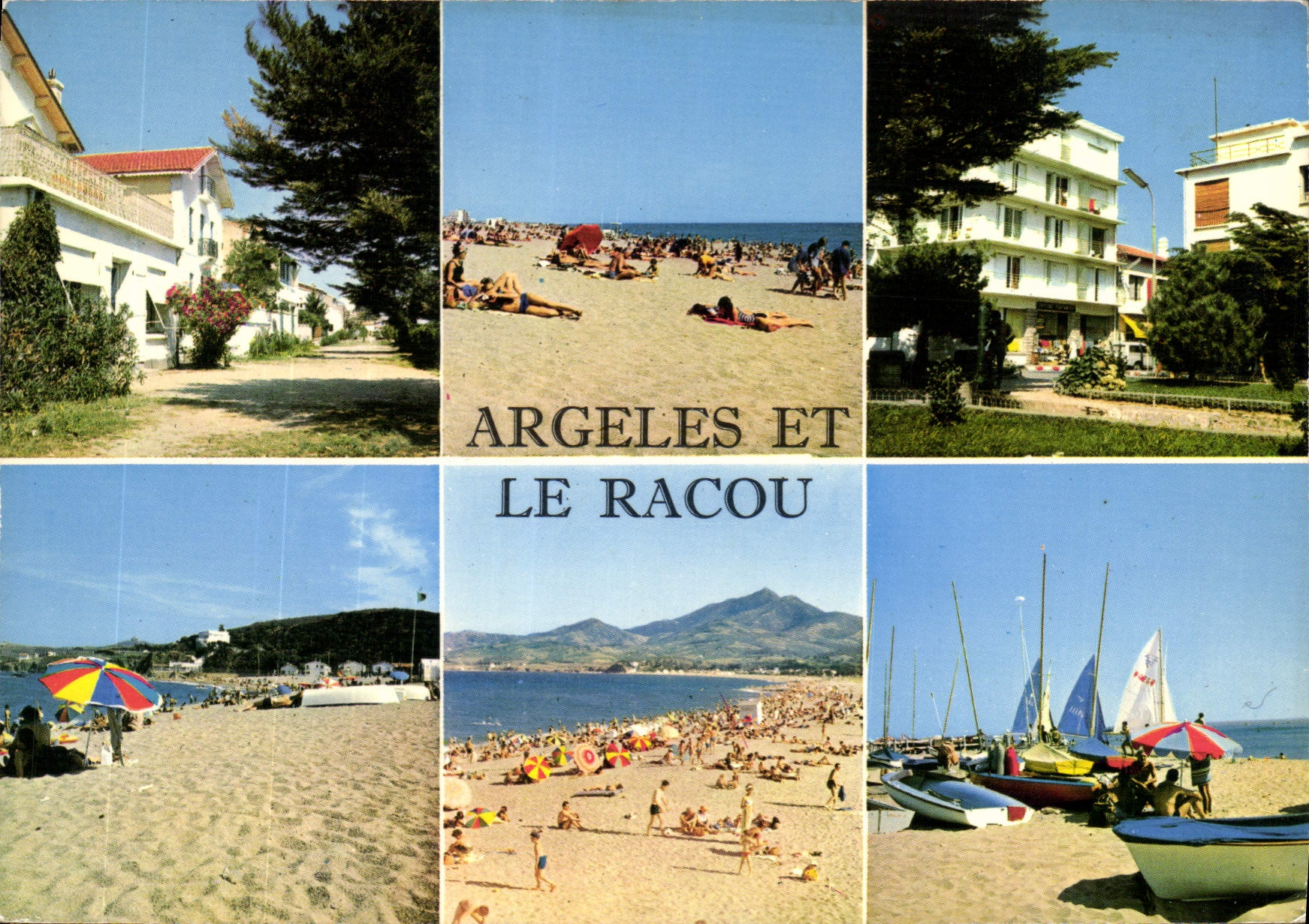 CPM Argeles et le Bacou Pyr Or vues sur la cote Vermeille et ses Plages 