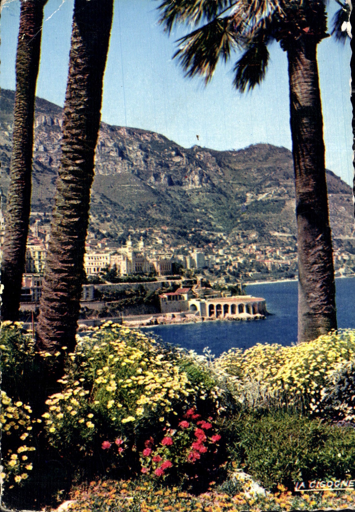 Monte-Carlo — Vue du Casino et du Tir aux Pigeons depuis la Porte Neuve — La Cigogne