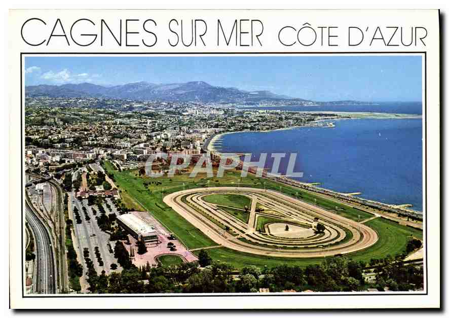CPM Cote d'Azur Cros de Cagnes vue generale aerienne l'Hippodrome de la Cote d'Azur 