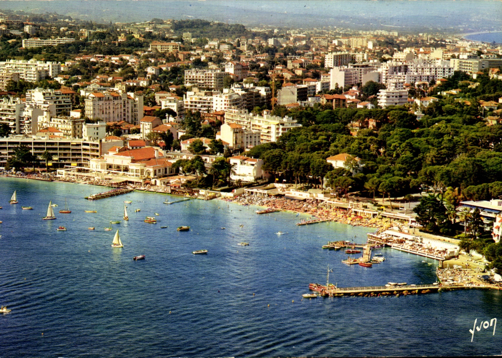 Juan-les-Pins — Plages, Casino et la Pinède — Éditions d'Art Yvón