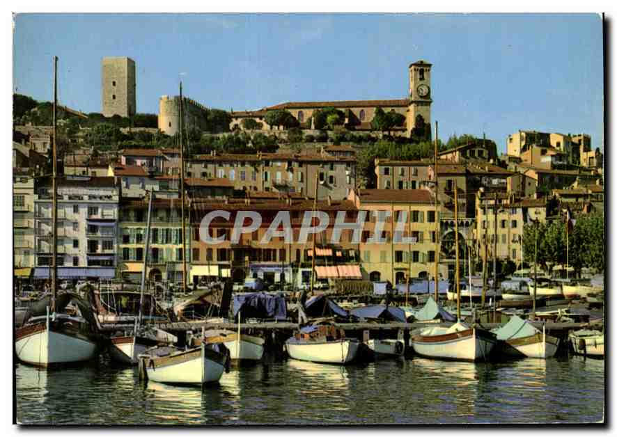 Cannes — Un coin du Port, le Quai St-Pierre et le Suquet — Éditions d'Art Montluçon