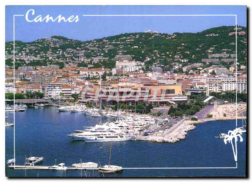 CPM La Cote d'Azur Inoubliable French Riviera Cannes A M vue generale le Palais des Festivals 