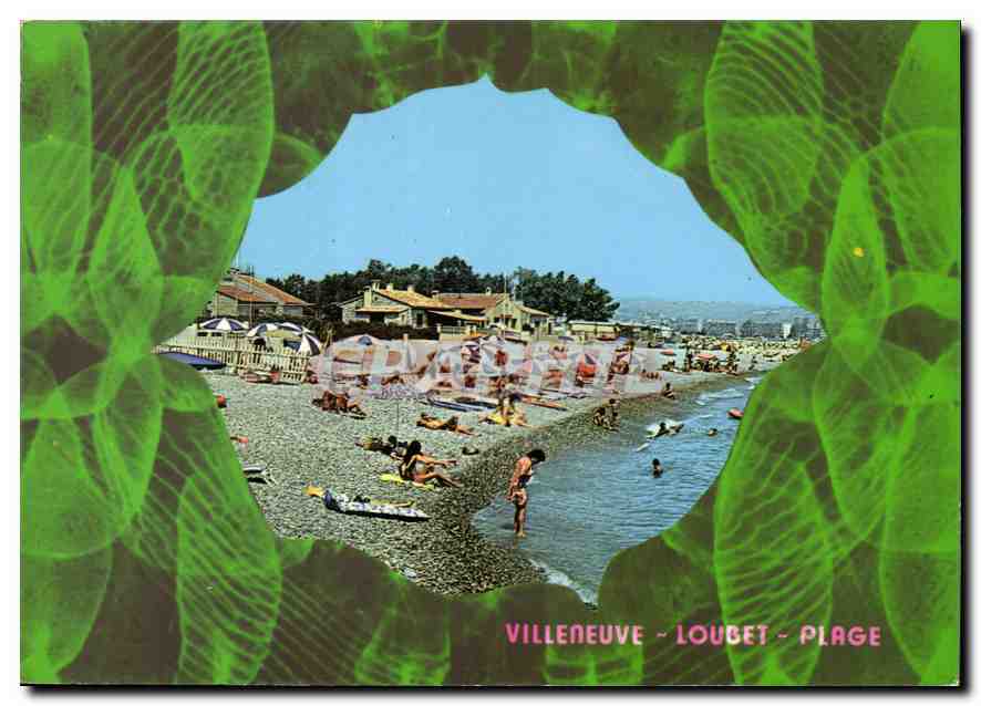 CPM Au soleil de la Cote d'Azur Villeneuve Loubet Plage 