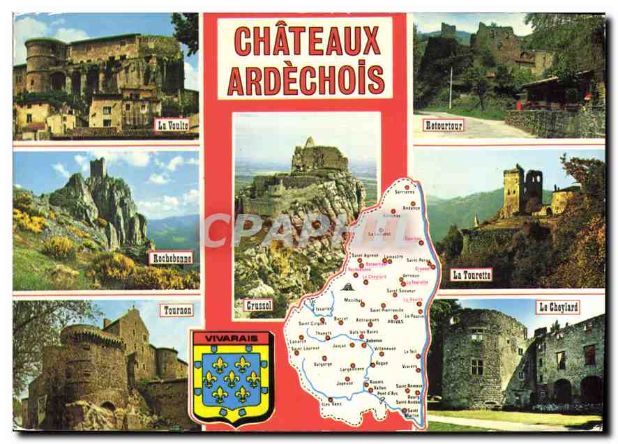 CPM Chateaux Ardechois La Voulte Retourtour Rochebonne La Tourette Tournon Le Cheylard