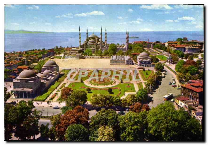 CPM Sultan Ahmet Camii ve civan The Blus Mosque and it's surrounding Istanbul Turkey 