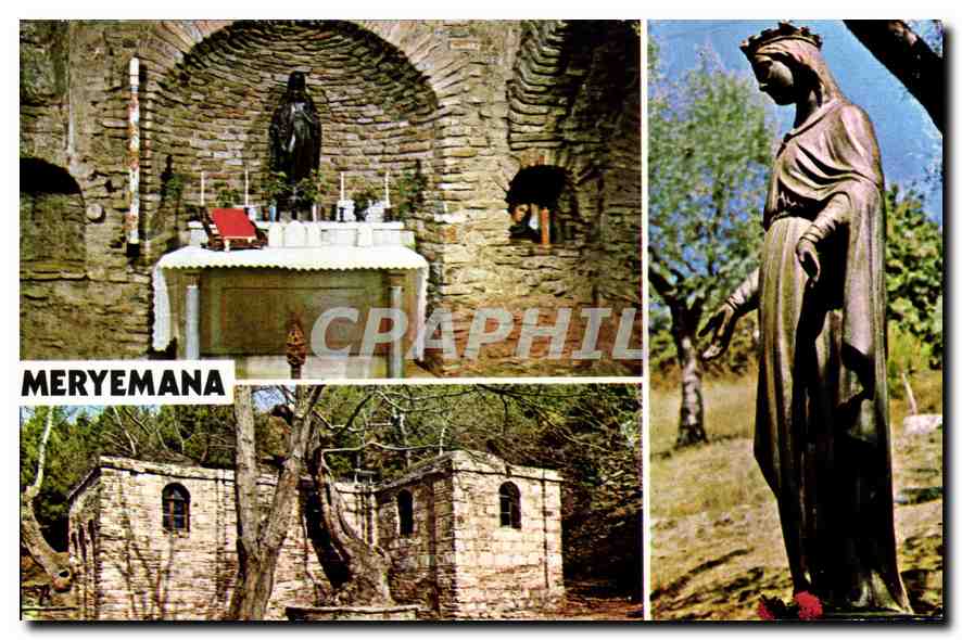 CPM Meryemana evinden 3 muhtelit gorunus vues differentes de la Maison de la Ste Vierge 
