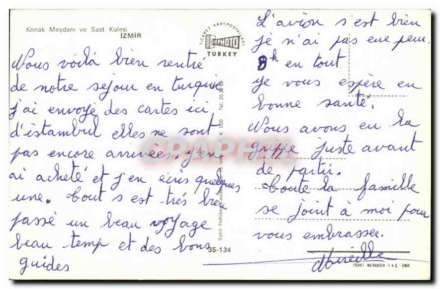 CPM Konak Meydani ve Saat kulesi Izmir  — Verso