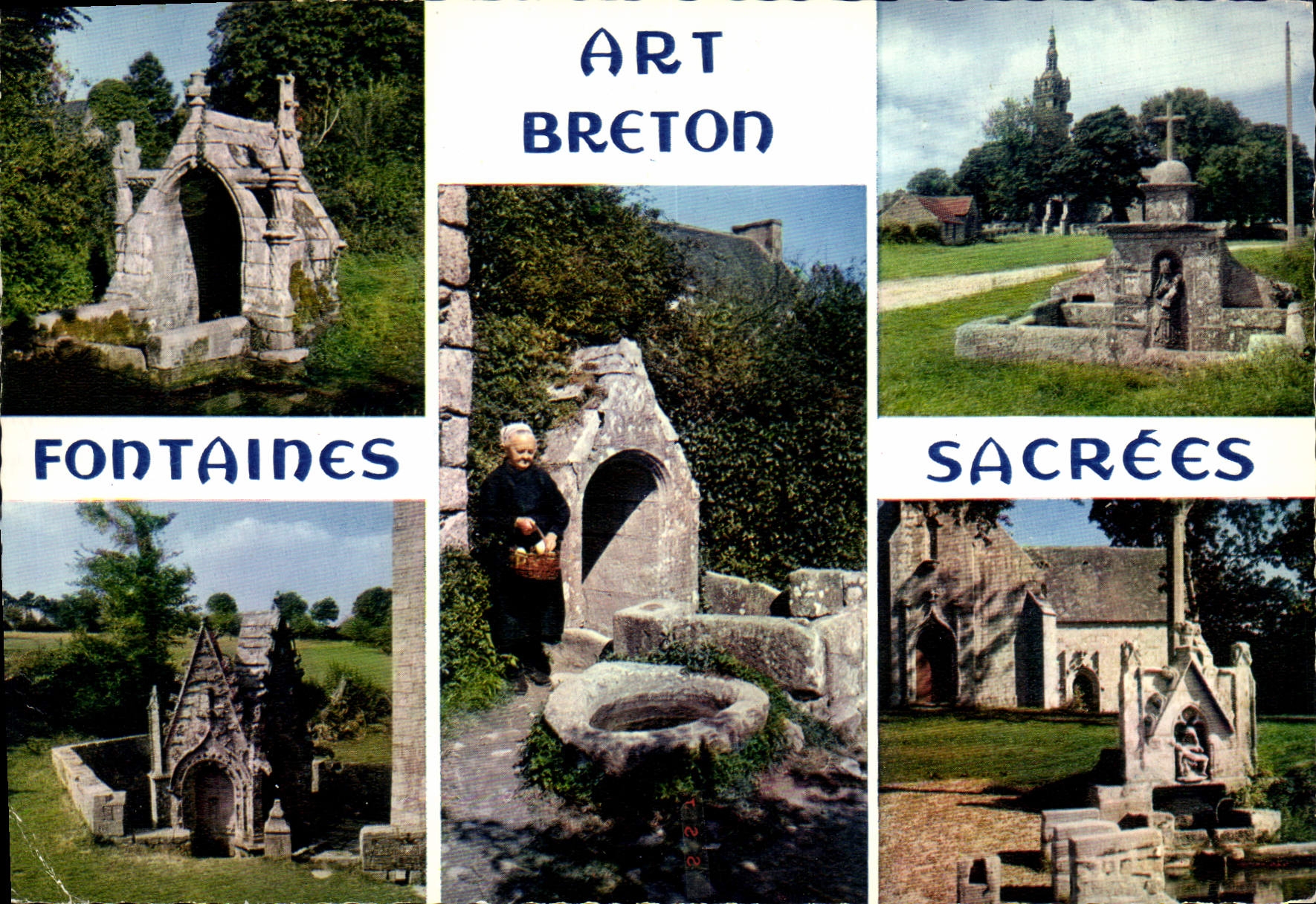 CPM la Bretagne en couleurs Fontaines Sacrees de Bretagne Saint Venec Berven le Drennec Saint Tugen 