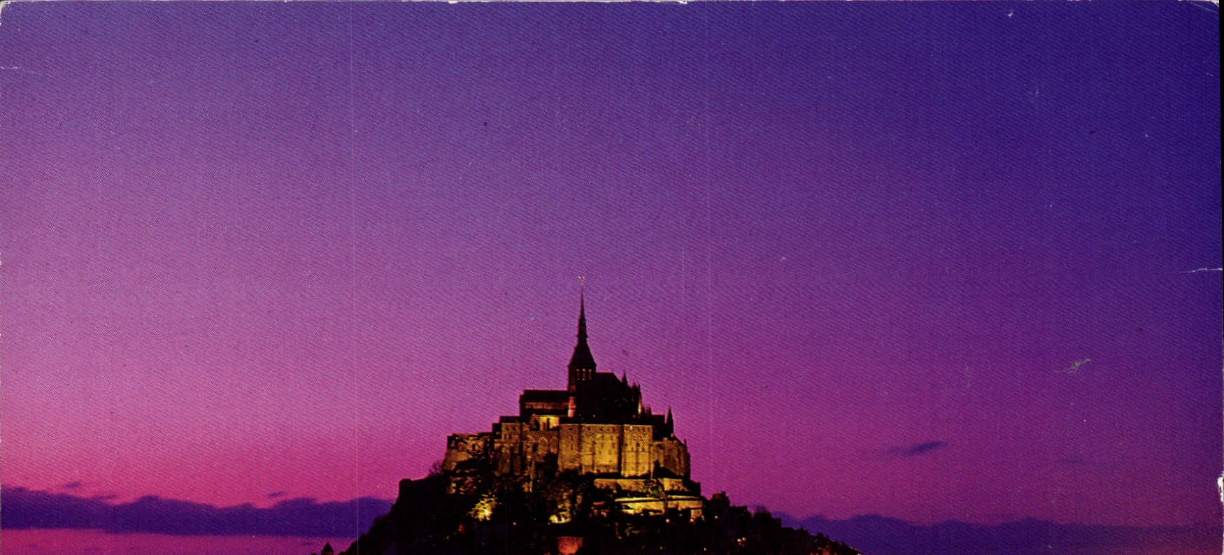 CPM Couleurs et lumiere de France Merveille d'Occident Le Mont Saint Michel Manche Crepuscule sur la