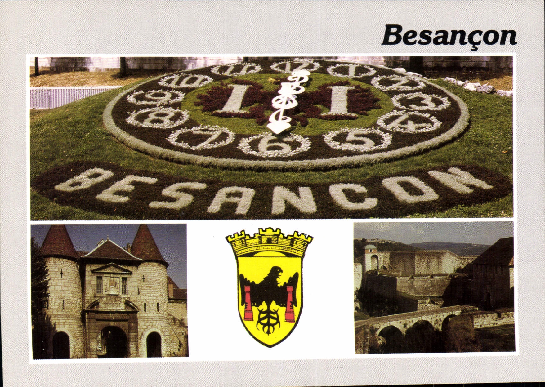 Besançon — Horloge florale — Éditions et Impressions Combier / Mâcon