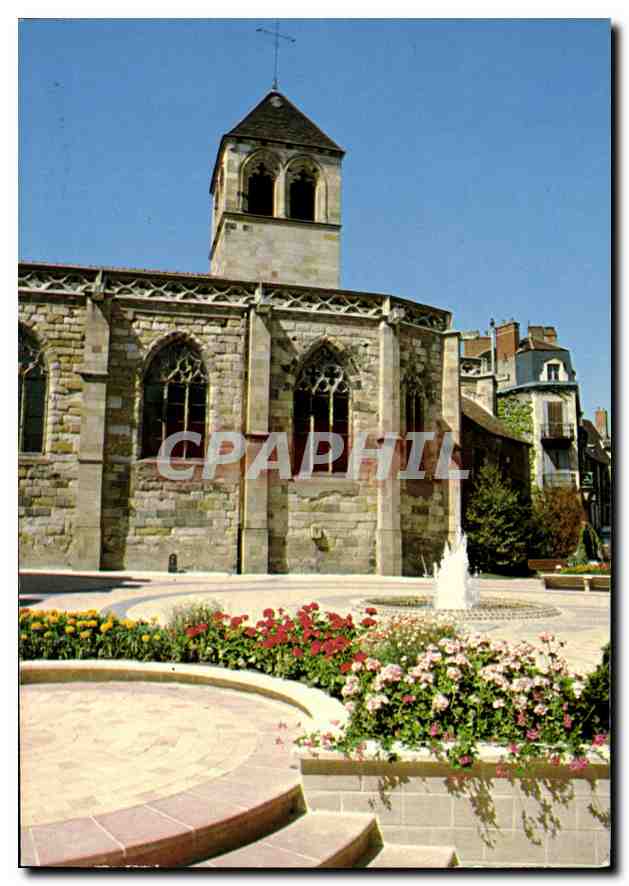 CPM Montlucon Allier Eglise Notre Dame XV siecle 
