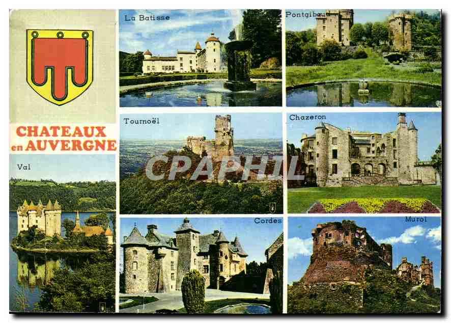 CPM Chateaux en Auvergne La Batisse Pontgibaud Tournoel Chazeron Val Cordes Murol