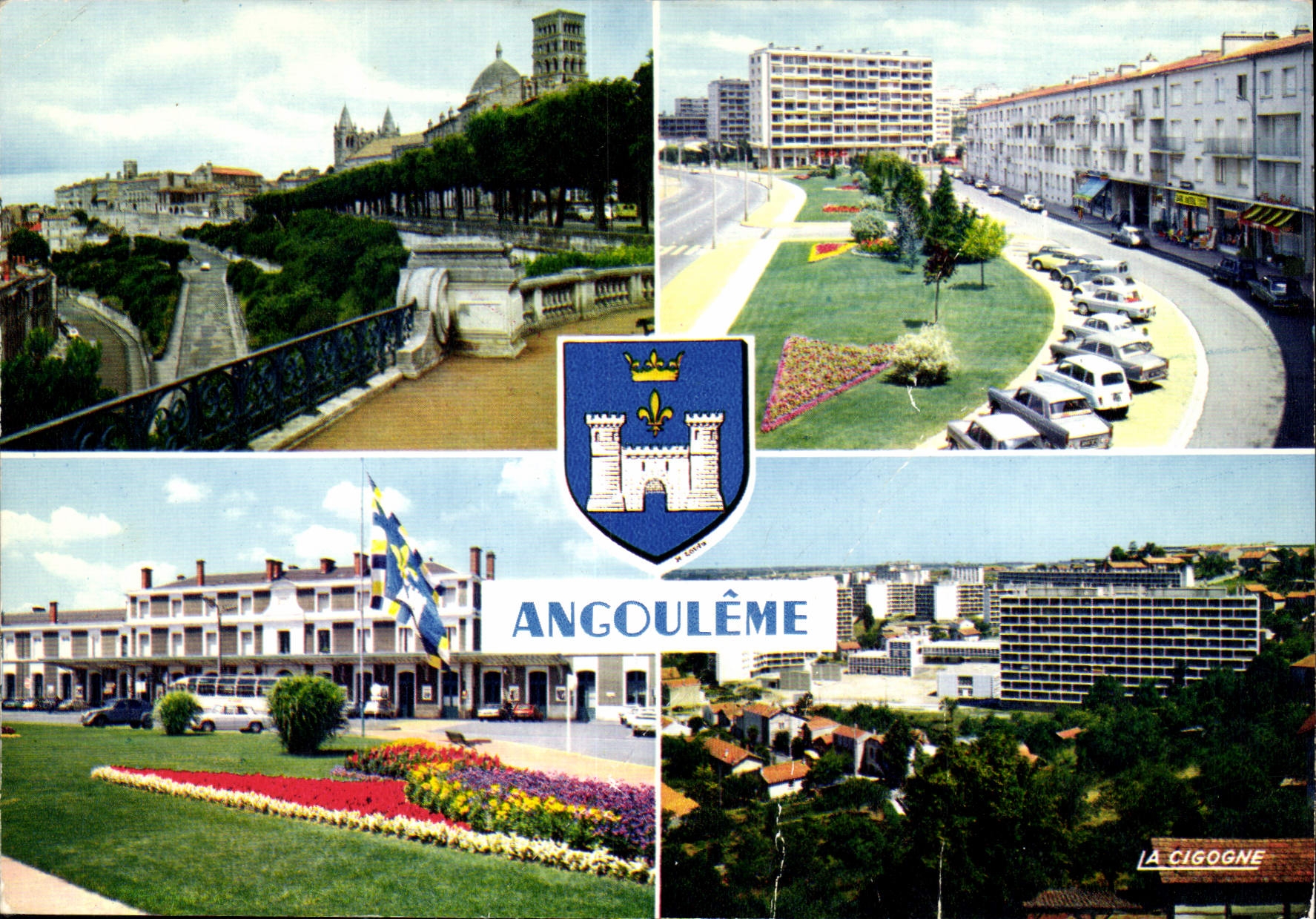 Angoulême — Vue panoramique et quartiers — Éditions La Cigogne
