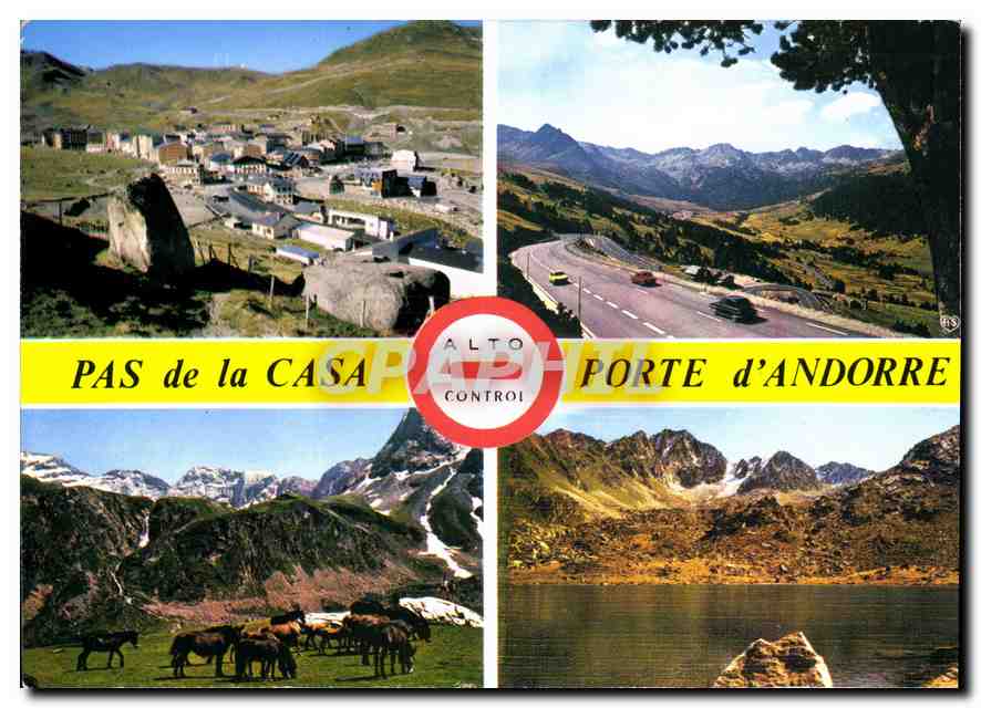 CPM Valls d'Andorra Pas de la Casa pont d'envalira 