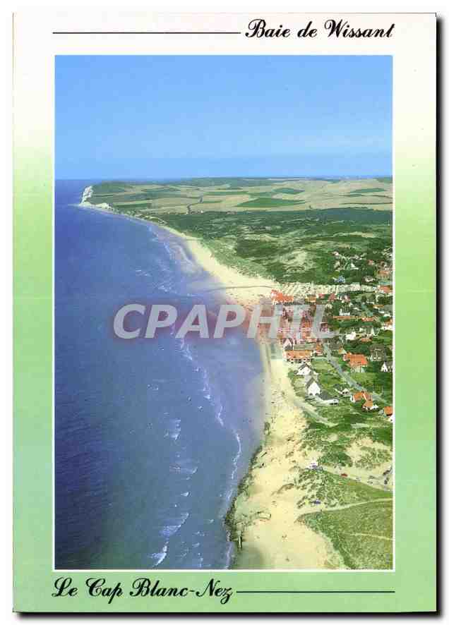 CPM La Cote d'opale Wissant P de C la baie de Wissant la plage et le Cap Blanc Nez 