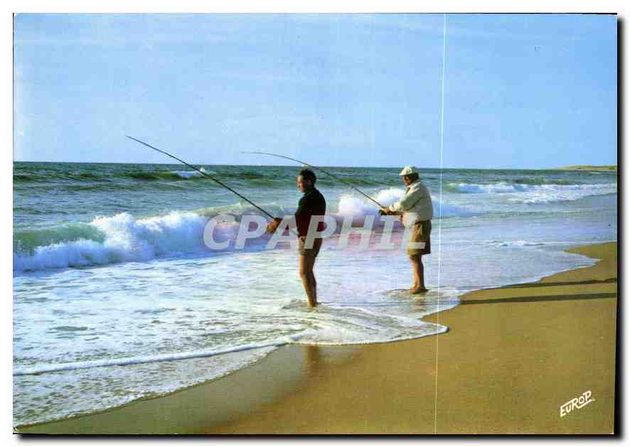 CPM Les pecheurs au bord de l'Ocean Peche 