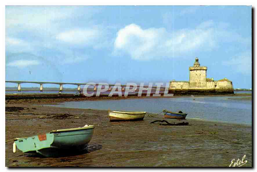 CPM La Cote Atlantique ile d'Oleron Chareante Maritime Le ort du Chapus et le pont d'Oleron 