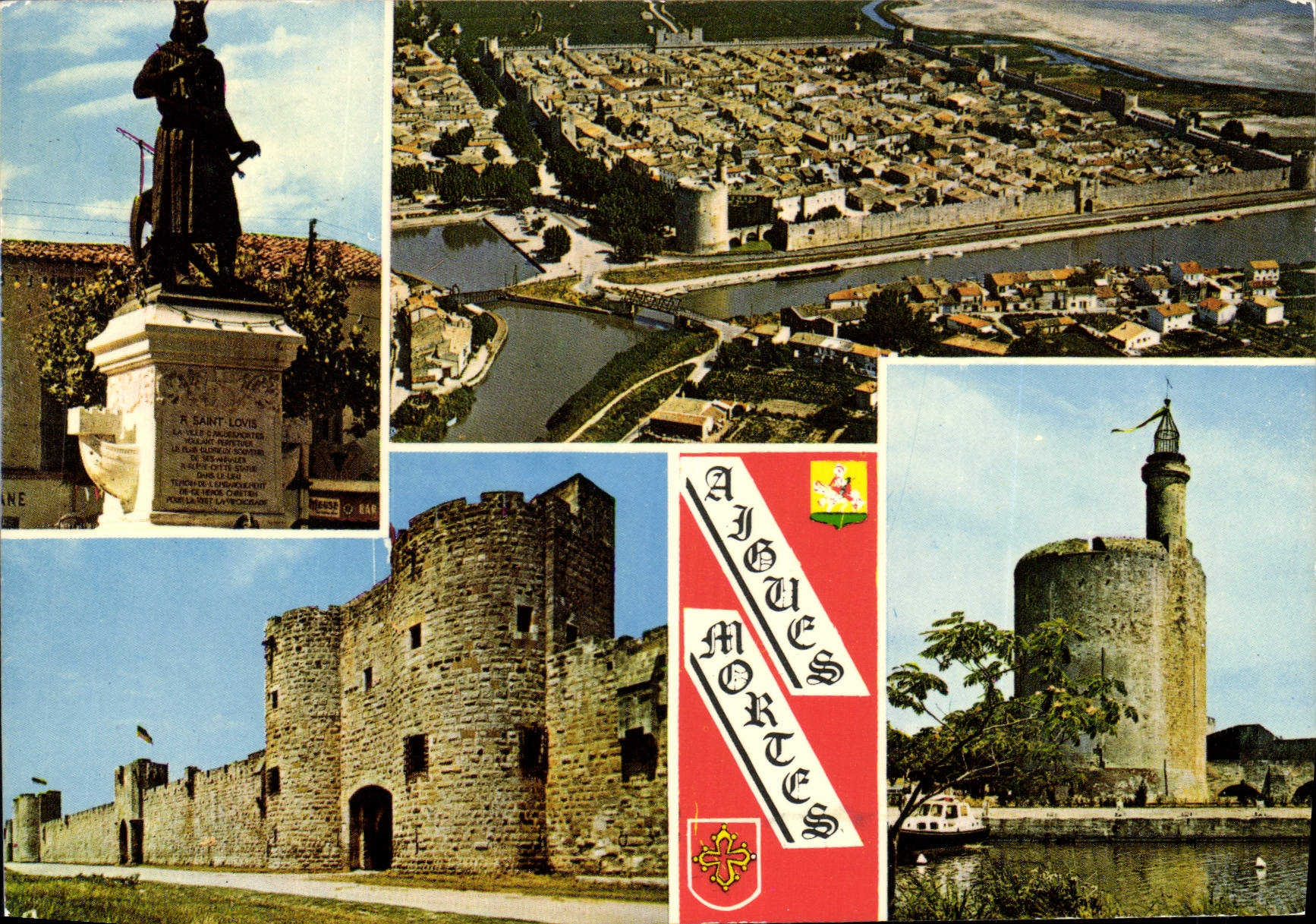 Aigues-Mortes — Statues, remparts et tour — Éditions Magename