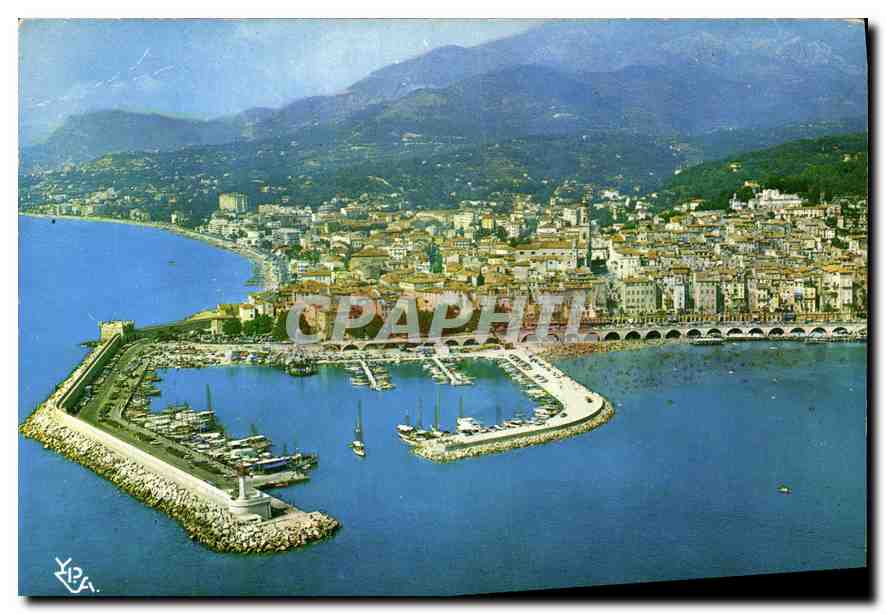 CPM Au soleil de la Cote d'Azur Menton et son port 