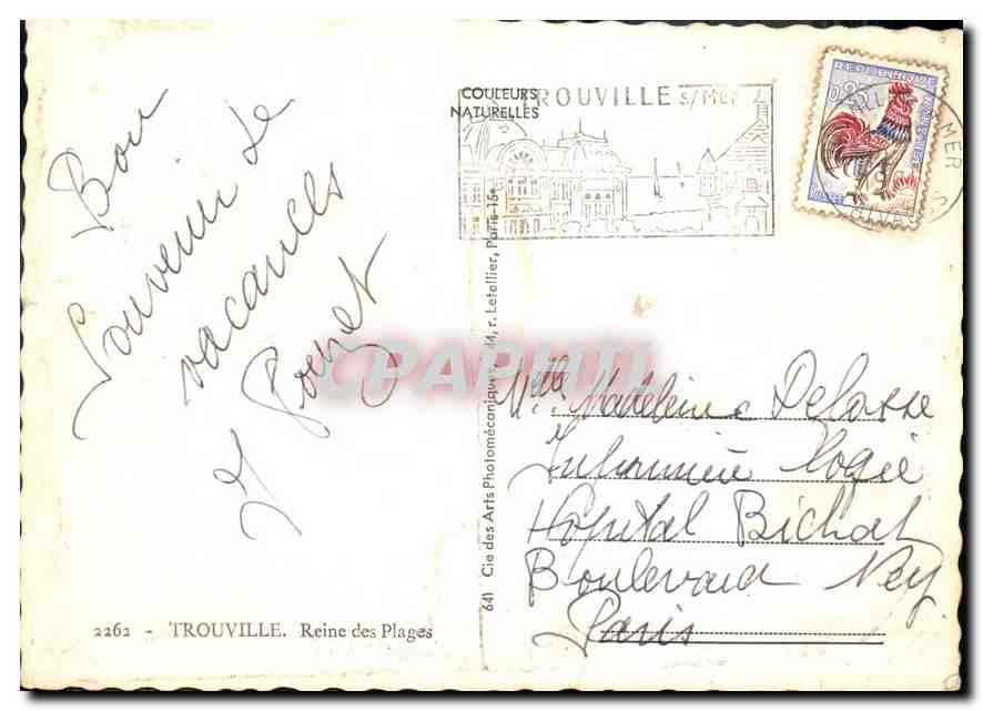 CPM Trouville Reine des Plages  — Rückseite