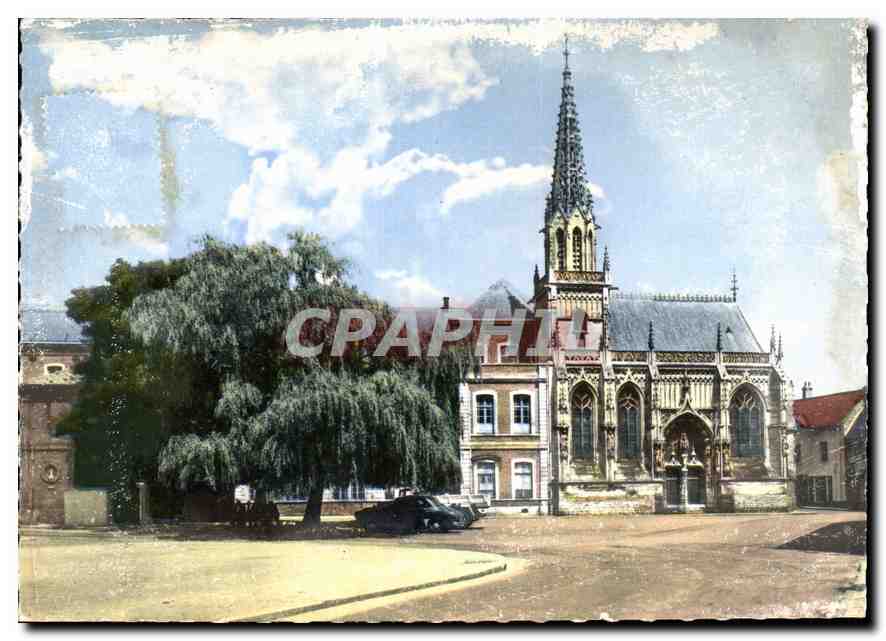CPM Montreuil sur Mer Pas de Calais L'Hotel Dieu et la Chapelle 