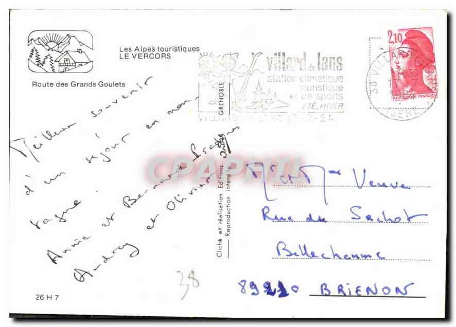 Grands Goulets — Route des Alpes touristiques — Éditions Immera — Reverso