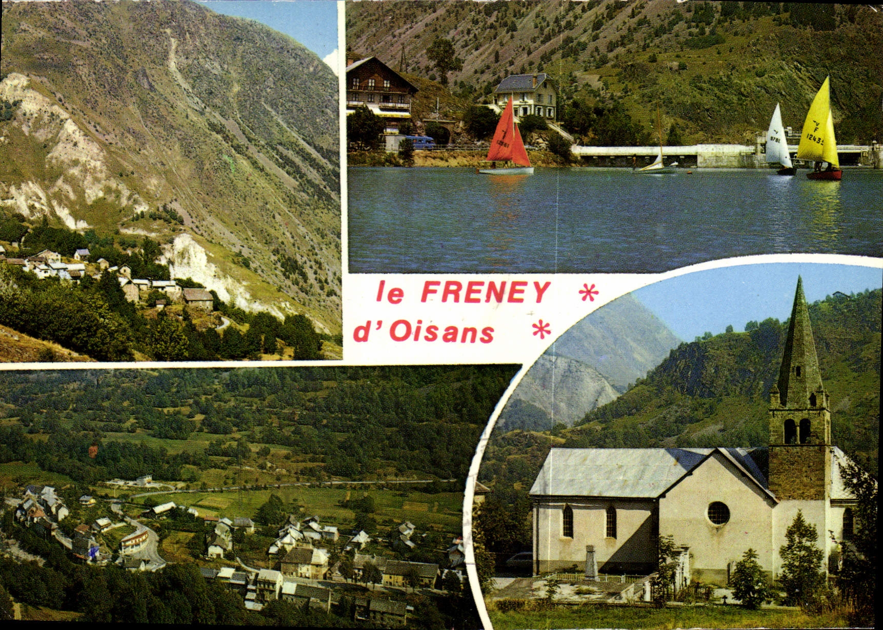 le FRENEY d'Oisans — vue panoramique et église — Édition de FRENEY d'Oisans