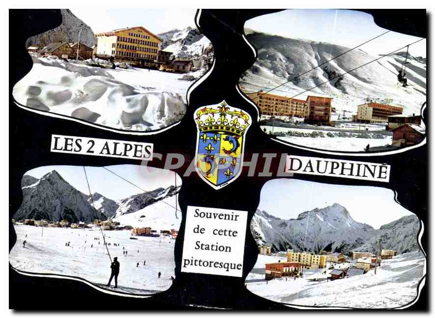Les 2 Alpes — Station Dauphiné — Souvenir de cette Station pittoresque