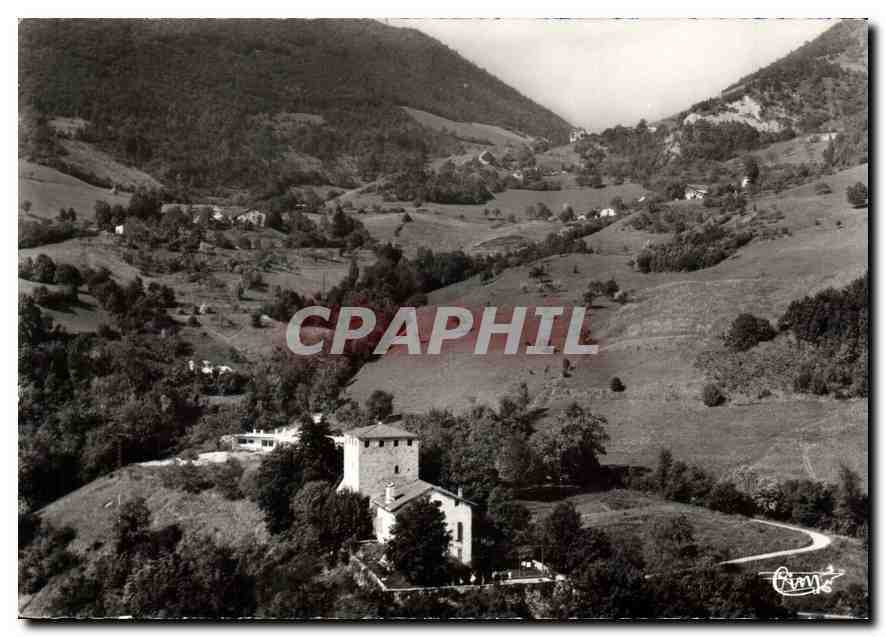 Corenc (Isère) — La Tour des Chiens et Col de Vence — vue aérienne — imprimé par Combier