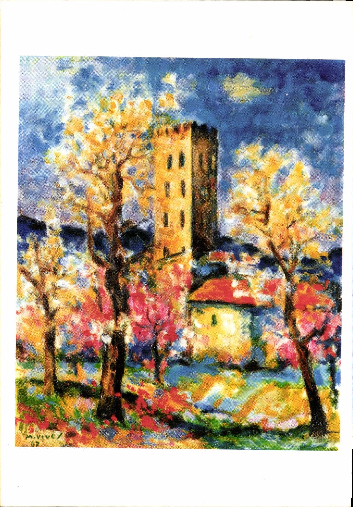 CPM Le Conflent et ses peintres Martin Vives Saint Michel en Fleur 