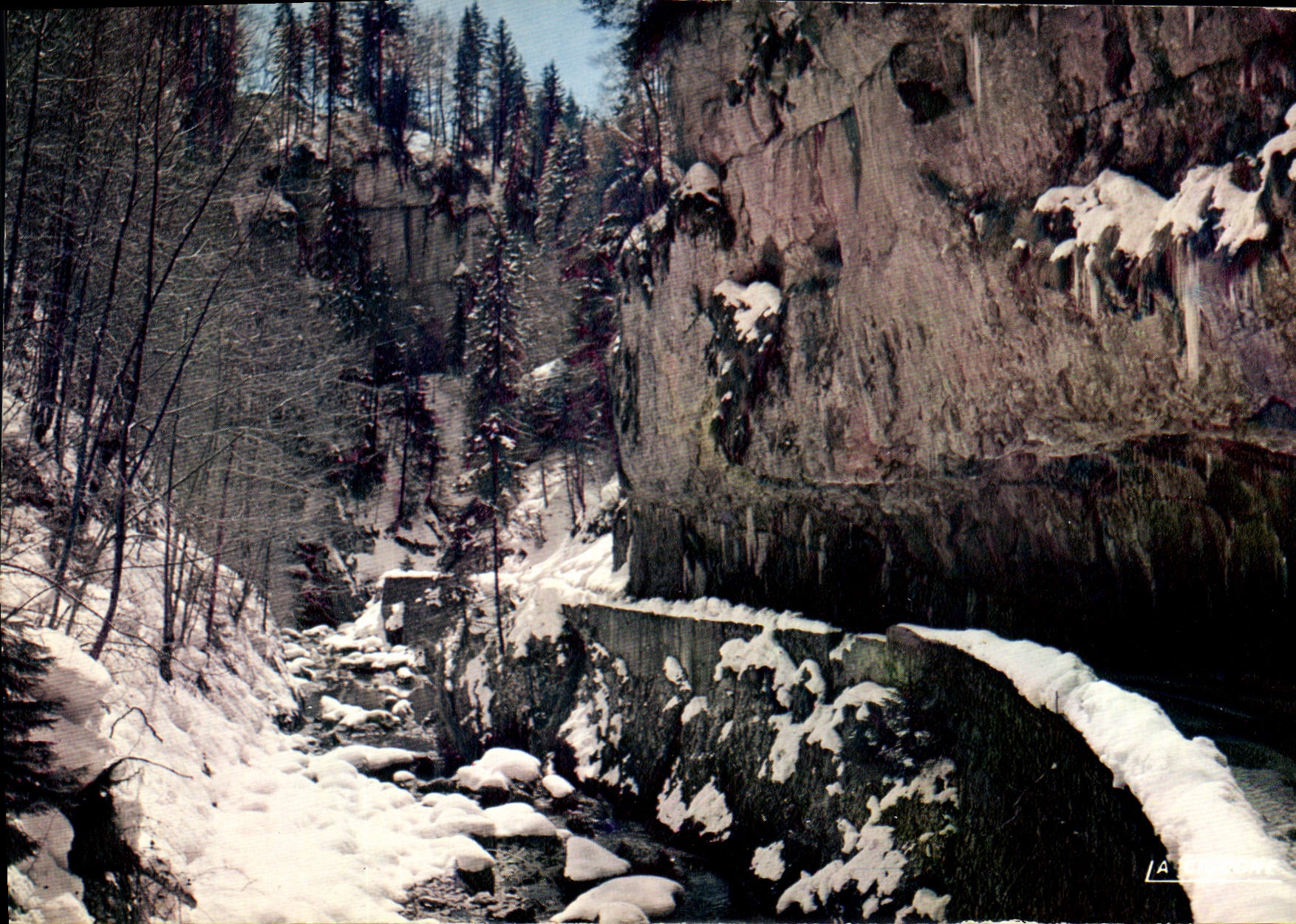 CPM Les Gorges de la Bourne en hiver 