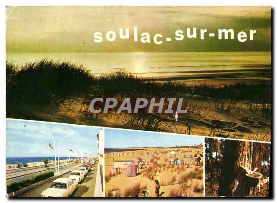 CPM Couleurs et lumiere de France Soulac Gironde Boulevard du front de Mer la Plage la Foret de Pins
