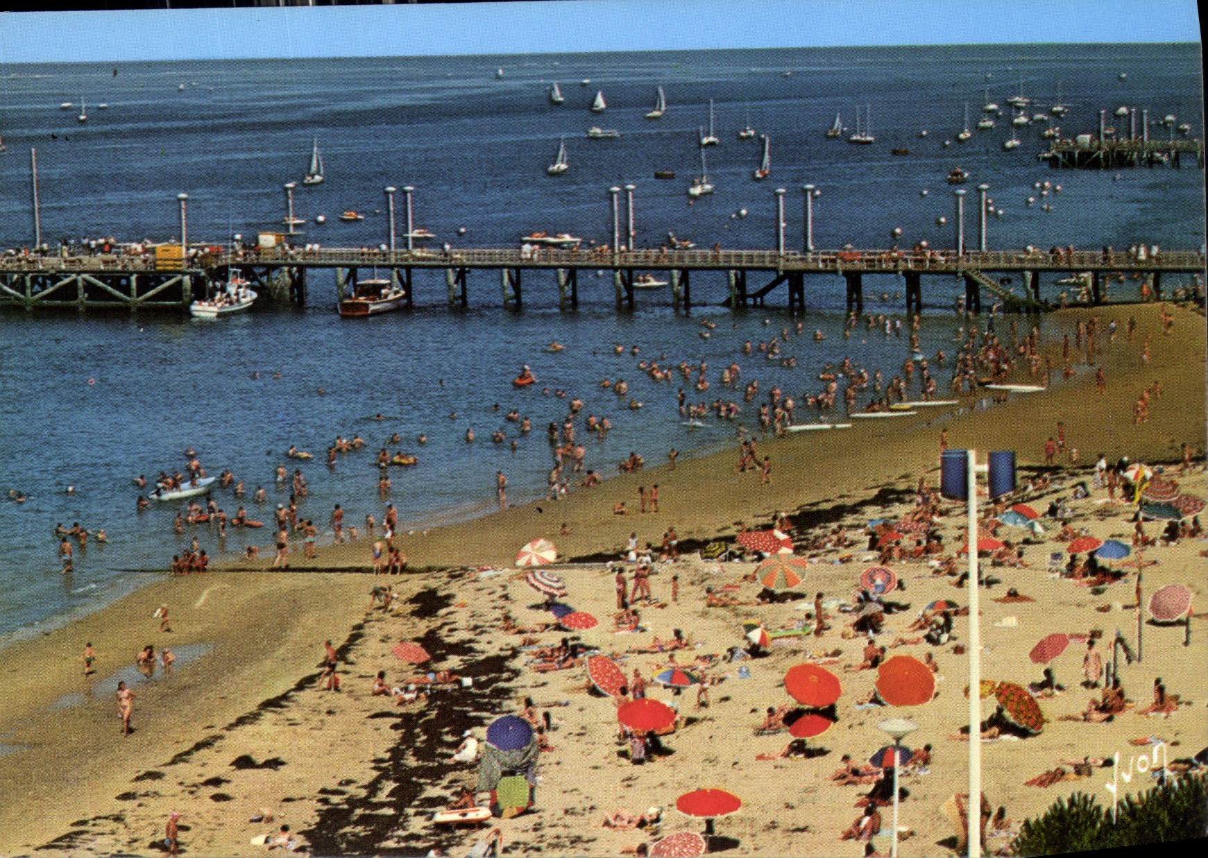 CPM Couleurs et lumiere de France Baie d'Arcachon Arcachon Gironde la Plage 