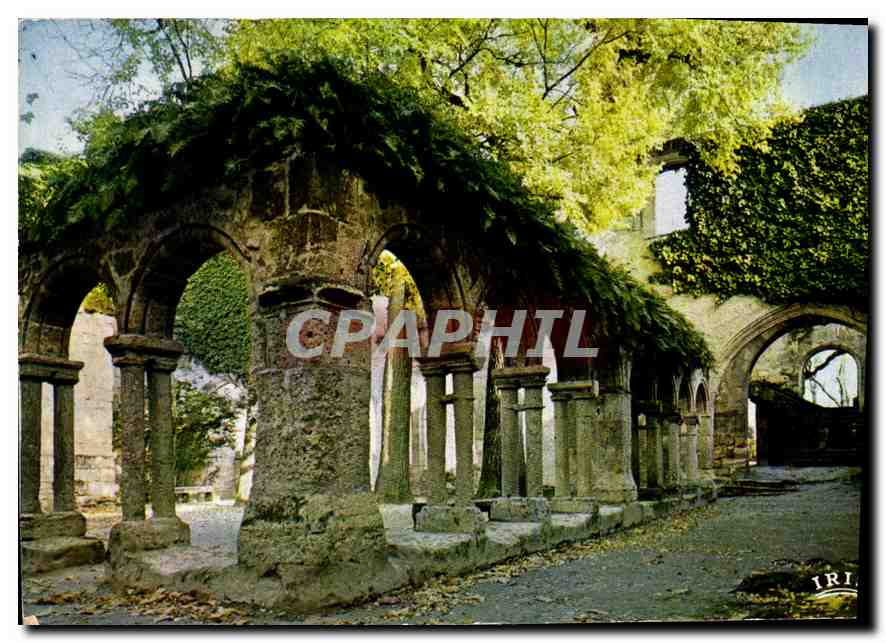 Saint-Émilion (Gironde) — Ancien couvent des Cordeliers, Les ruines du cloître — Imprimé en France