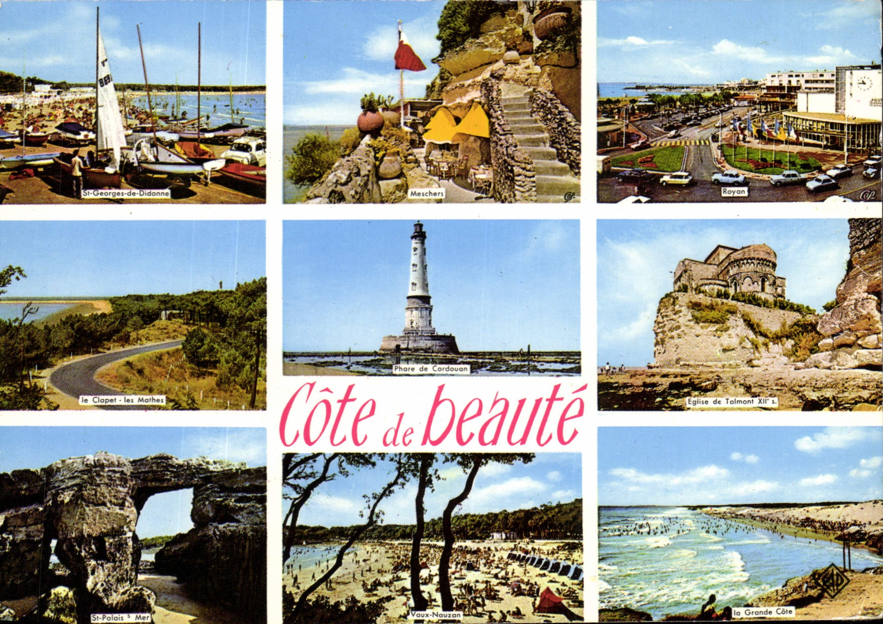 CPM Cote de Beaute St Georges de Didonne Meschers Royan Le Clapet Phare de Cordouan 