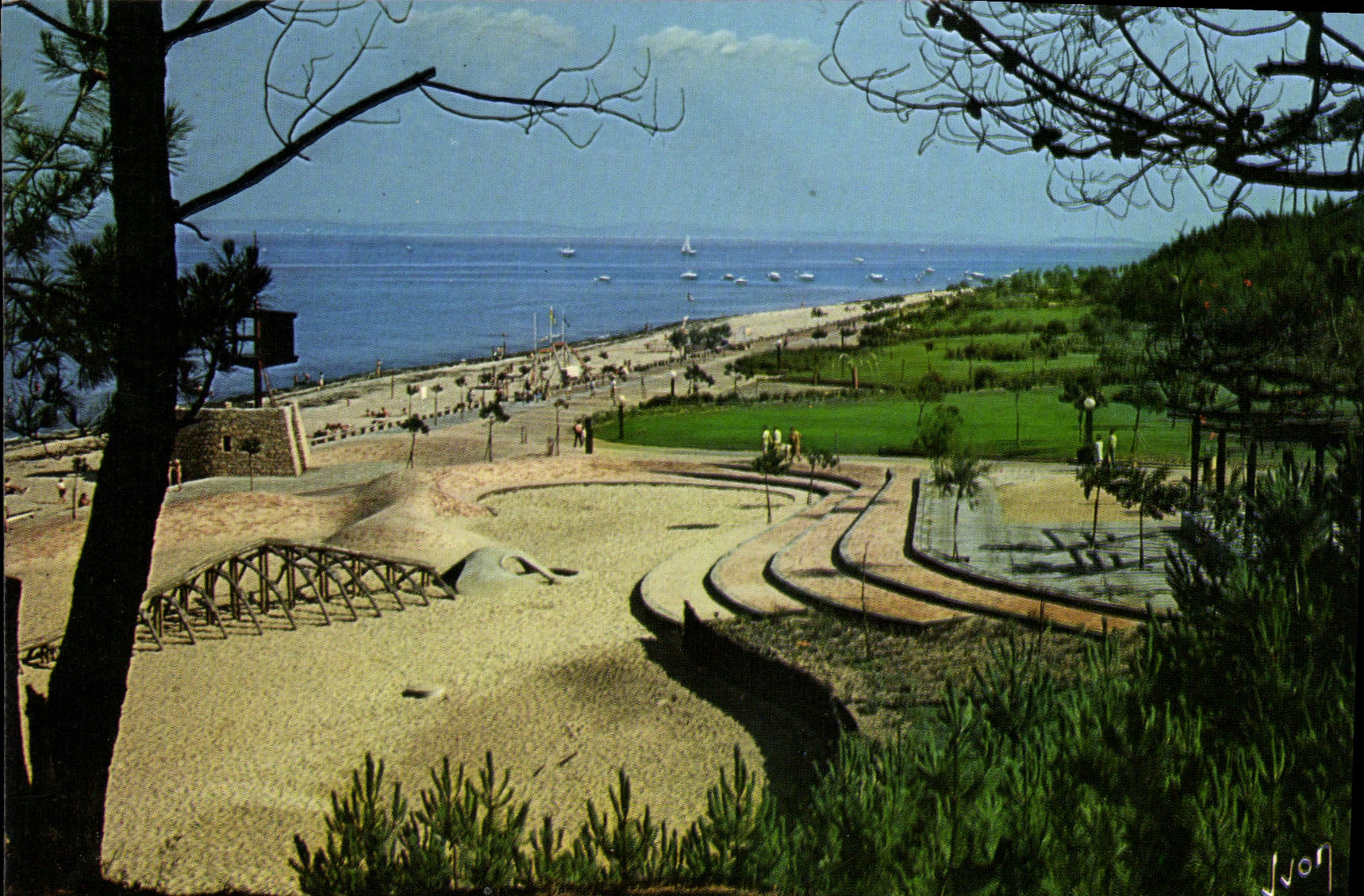 Baie d'Arcachon — La Plage Pereire — Éditions d'art Yvon Arcueil