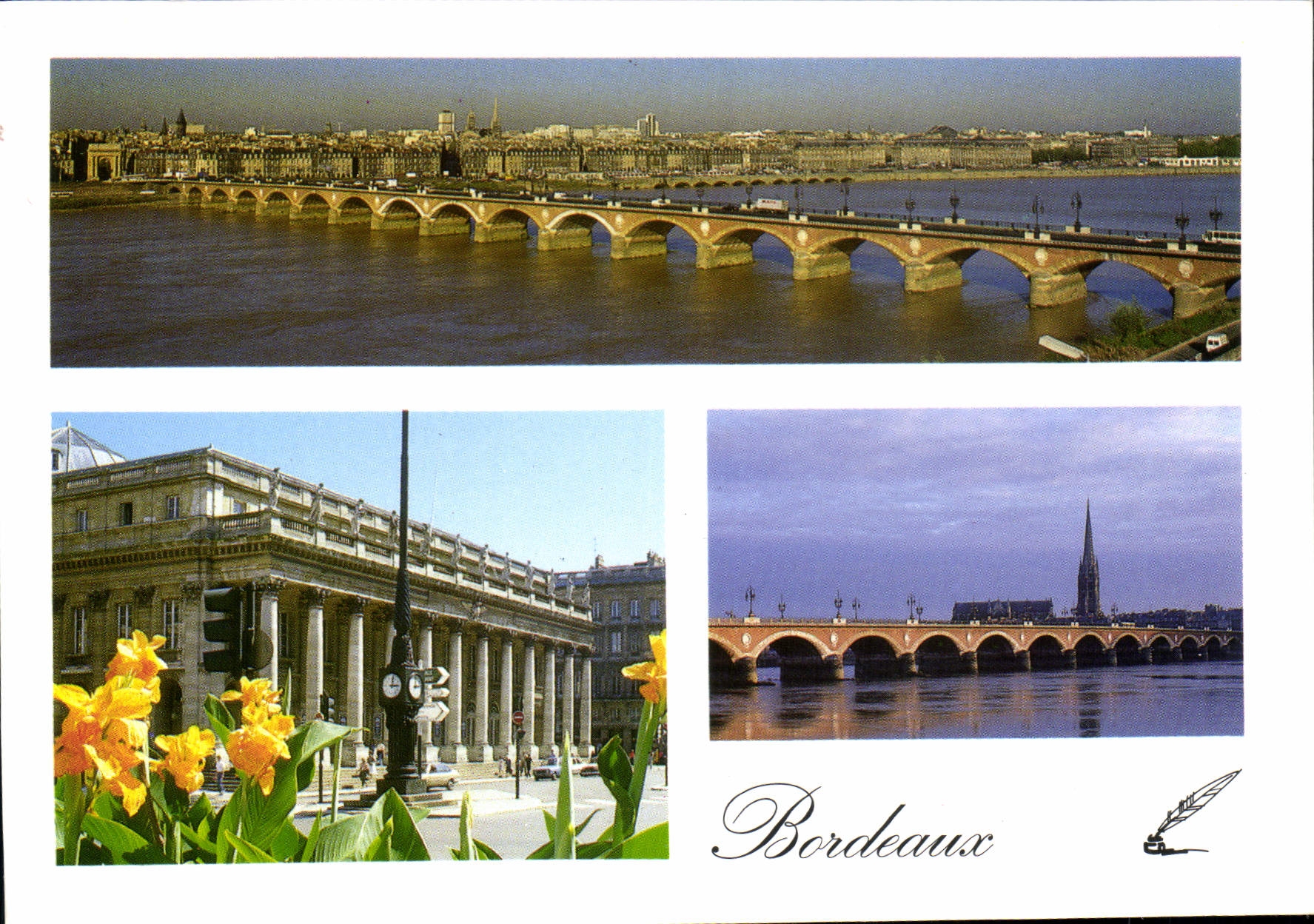 Bordeaux — Pont de Pierre, Grand Théâtre, Église Saint-Michel — Harmonie, création Jean-François Teoule