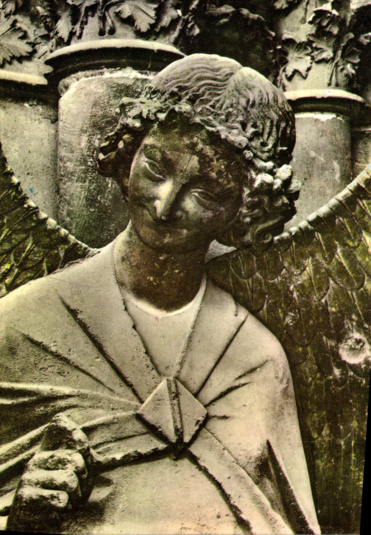 Reims — Cathédrale (XIIe siècle), Ange Gardien de Saint-Nicaise, nommé « Ange au Sourire » — CPAPHIL