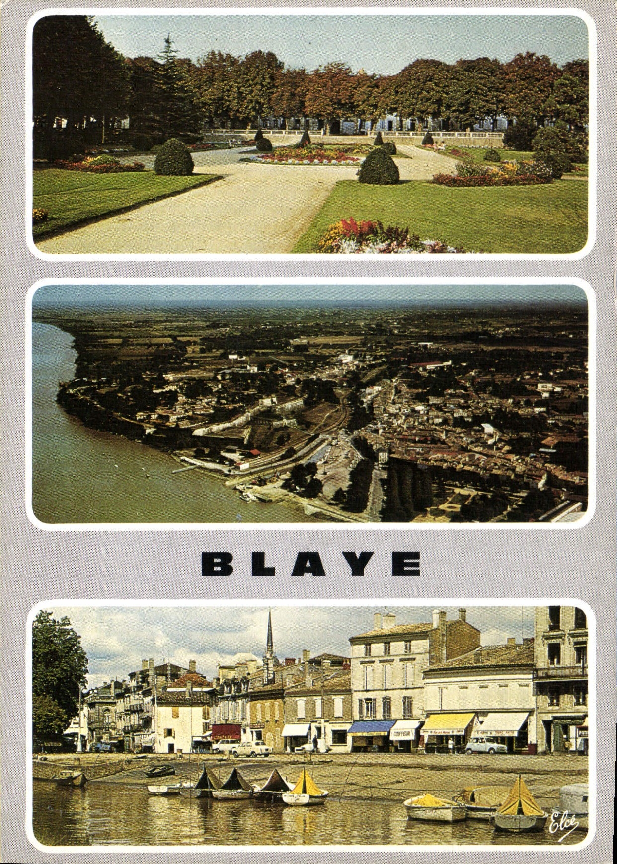 CPM Blaye Les Beaux Jardins Vue generale avec la Citadelle Le Port 