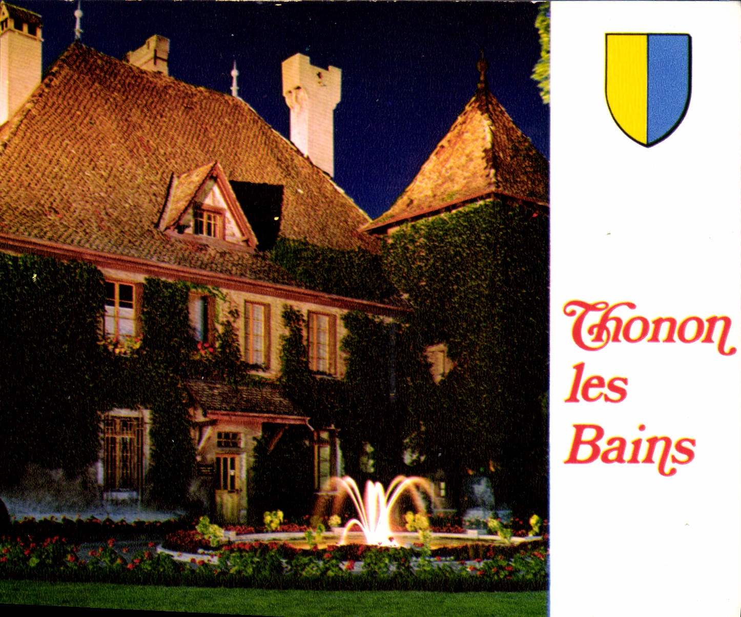 Thonon-les-Bains — Le Château de Sonnaz la nuit — éditeur CIMBROME