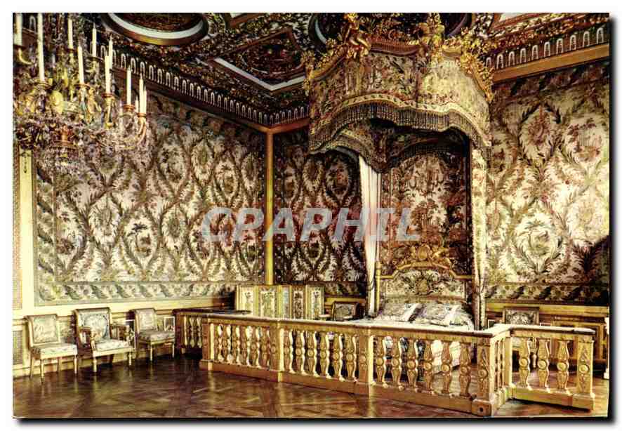Chambre de la Reine — Versailles — Edit. d'Art A.P. 11 bis, Mexichrome