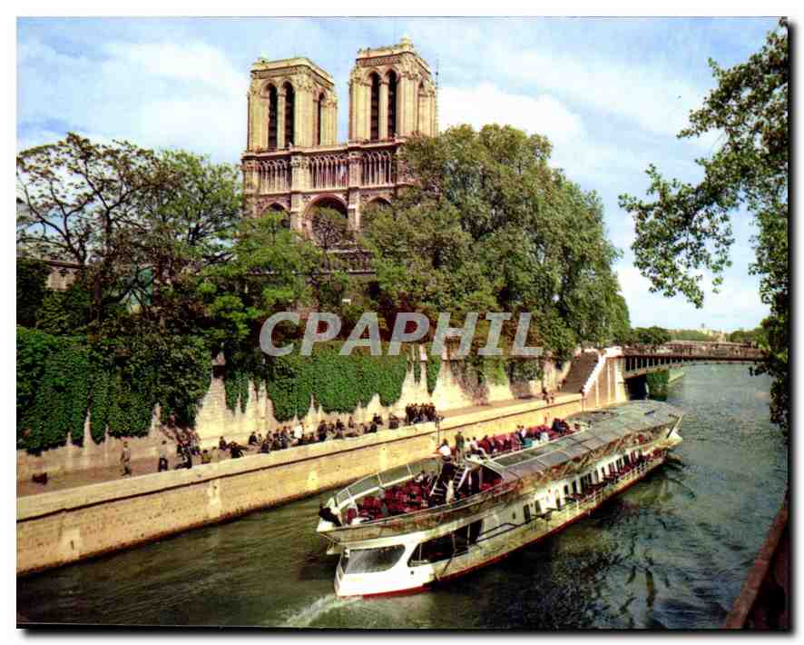 CPM Couleurs et Lumiere de France Paris Notre Dame et la Seine 