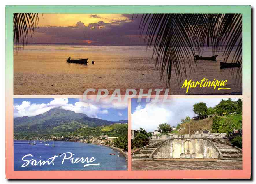 CPM Martinique Saint Pierre Mme Suzanne Laurent Petit Lezard Le Diamant 