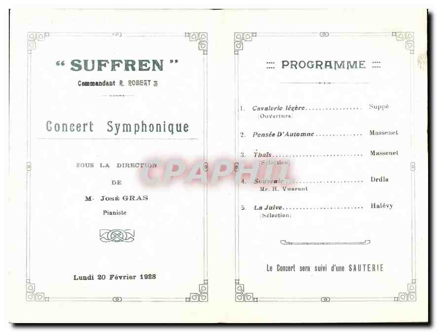 CPM Suffren Concert Symphonique  — Verso