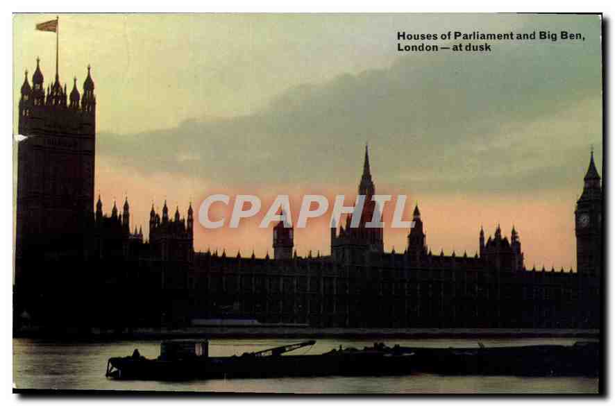 CPM Houses of Parliament and Big Ben London at dusk 