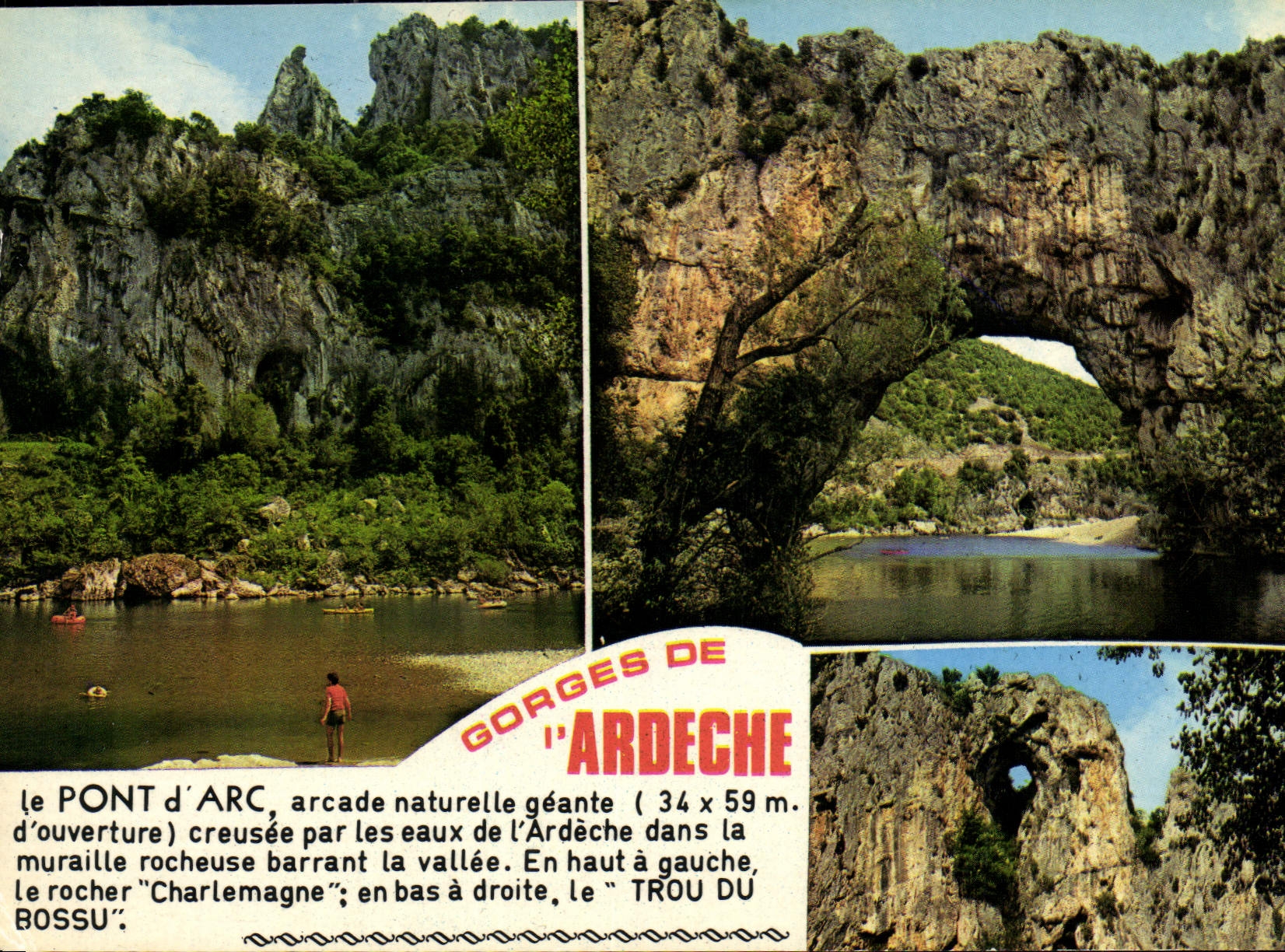 Gorges de l'Ardeche — Pont d'Arc et Trou du Bossu — Éditions Osetor Adia