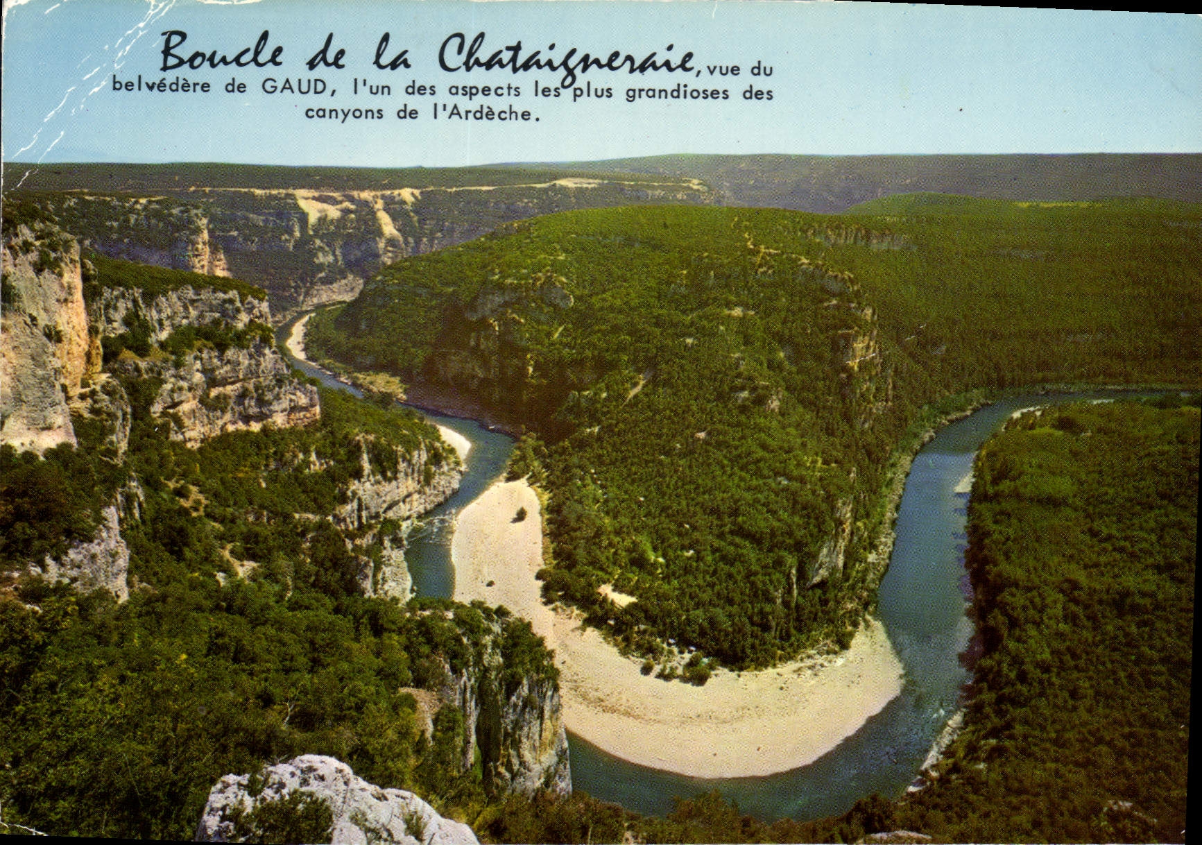 CPM Boucle de la Chataigneraie vue du belvedere du Gaud l'un des aspects les plus grandioses des can