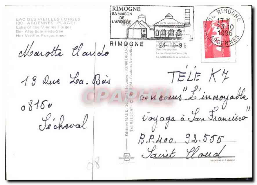 Lac des Vieilles Forges — (08 Ardennes) — Éditions MAGE — Reverso