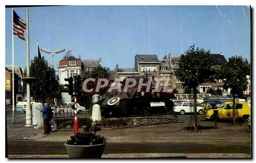 CPM Bastogne Place General Mac Auliffe Tank Char d'assaut