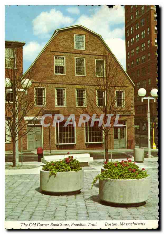 CPM The Old Corner Book Store Freedom Trail Boston Massachusets 